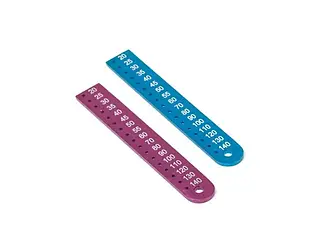 Ендодонтична лінійка алюмінієва 84 x 13 x 3 мм No B047