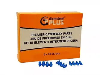 Воскові проміжки для металокераміки Distrident 6 х 20 шт.