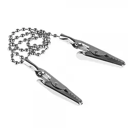 Затискач для нагрудників металевий