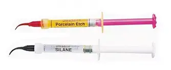 Porcelain Etch + Silane (Порцелян Ейч + Силан) набір No1019 плавикова кислота