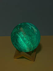 Настільний світильник-нічний космос 15 см "3D Moon Lamp" 16 кольорів з пультом, різнокольоровий, фото 6