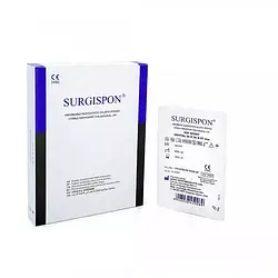 Гемостатична губка SURGISPON 20х20х07 мм 10 шт.
