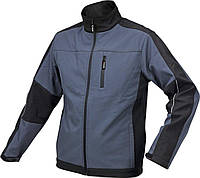 Куртка робоча SOFTSHELL YATO розмір M, чорно-темно-сіра, 3 кишені, 96% поліестер і 4% спандекс [10]