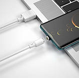 Магнітний кабель Type-C - USB / XO-NB187 / Круглий / 360 Градусів / 100 см. / Білий, фото 3