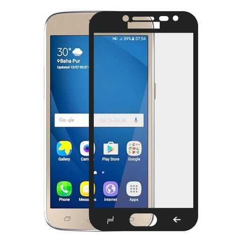 Загартоване захисне скло на Samsung J2 Pro (2018) / Чорна рамка, фото 1