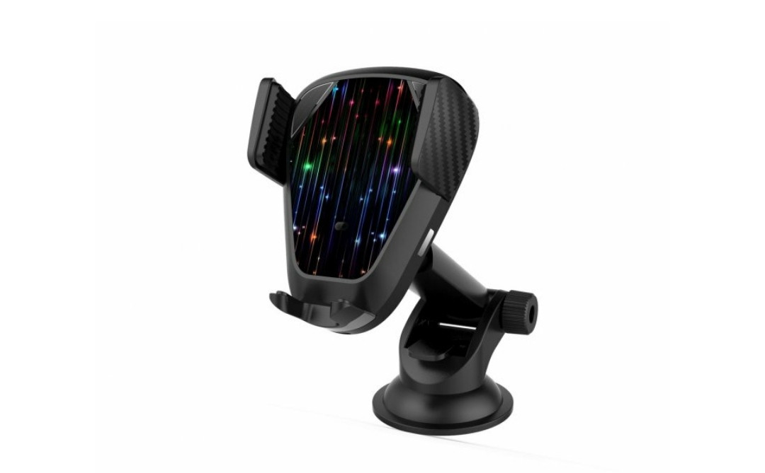 Зарядка безпровідна автомобільна aiLink Sensor Auto V7 / 2 в 1 / USB / Швидка зарядка Quick Charge 2.0 / Чорна