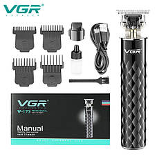 Професійний триммер VGR Professional Hair Trimmer V-170 Black (V-170-BL), фото 6