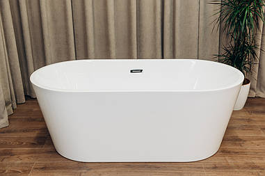 Ванна окремішня BRONE Bianco White акрилова 160*80*58cm