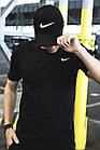 Кепка Nike чоловіча котонова чорна  ⁇  Бейсболка Найк на літо, фото 3