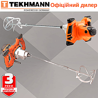 Міксер будівельний електричний Tekhmann TEM-1652 для шпаклівки, клею, фарби, розчину, бетону, штукатурки