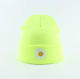 Шапка Ромашка Ніжно Салатовий