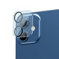 Захисне Скло на камеру для Apple iPhone 11 Айфон клеїться по всій поверхні Full Glue