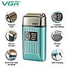 Електробритва (шейвер) VGR Foil Shaver IPX 6 turquoise V-357, фото 4