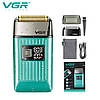 Електробритва (шейвер) VGR Foil Shaver IPX 6 turquoise V-357, фото 5