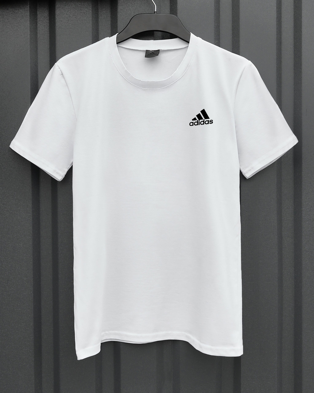 Чоловіча футболка Adidas біла спортивна бавовняна літня  ⁇  Теніска Адідас спортивна на літо