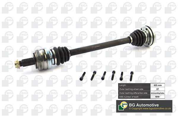 Піввісь BGA DS0912L BMW 3 (E36)