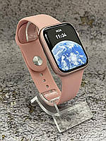 Умные смарт часы Smart Watch GS8 Pro Max 45mm смарт-часы с украинским языком и функцией звонка розовые