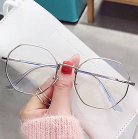 Окуляри для роботи за комп'ютером у сірій оправі з чохлом Ультра Тонкі