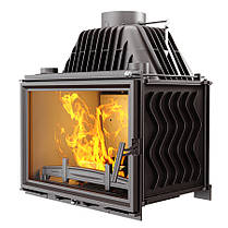 Камінна топка KawMet Чавунна топка W17 DEKOR для опалення будинку Чавунна дров'яна топка для будинку 16,1 кВт, фото 2