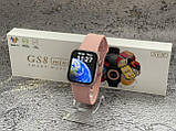 Розумний смарт-годинник Smart Watch GS8 Mini 41 mm смарт-годинник з магнітною зарядкою і функцією дзвінка рожеві, фото 3