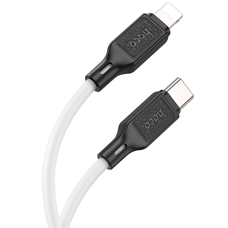 Кабель для зарядки Type-C-Lightning Apple iPhone HOCO X90 100см |2.4A| Білий, фото 1