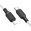 Кабель для зарядки Type-C-Lightning Apple iPhone HOCO X90 100см |2.4A| Білий, фото 3