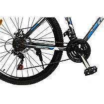 Велосипед CrossBike 27,5" Racer Рама-19" gray-blue, фото 3