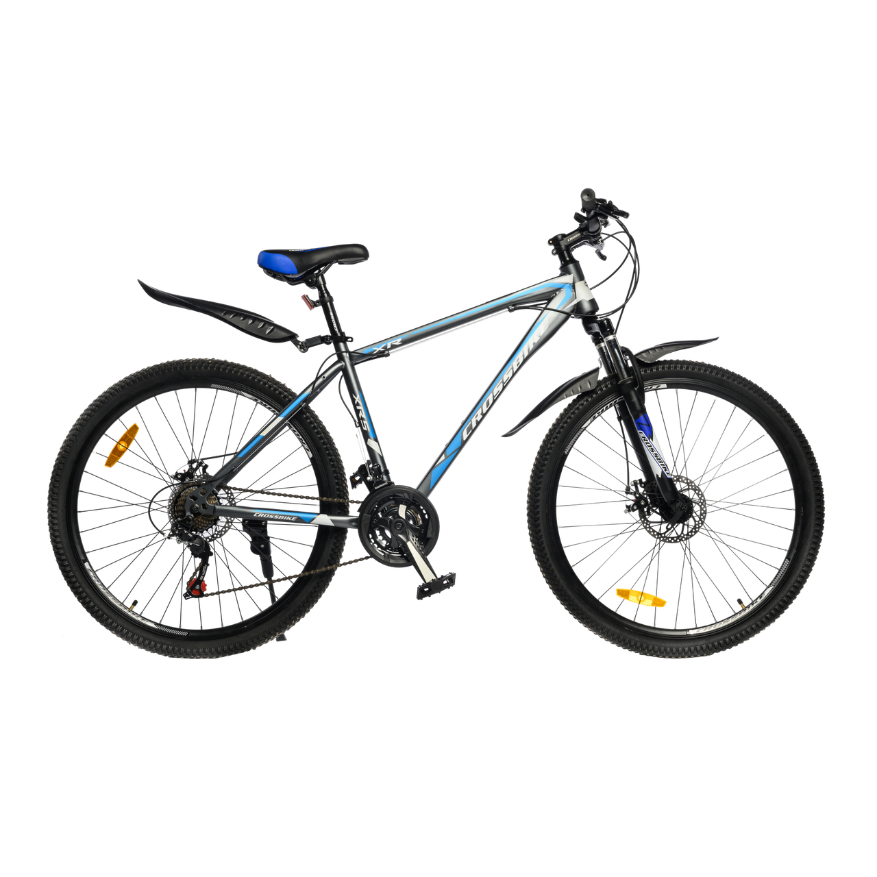 Велосипед CrossBike 27,5" Racer Рама-19" gray-blue