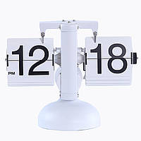 Перекидные часы настольные Flip clock "Pillar" часы в стиле Лофт с перелистывающимся циферблатом 21 х 16 см