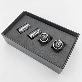 Захисні ковпачки на ніпеля Sport JAGUAR (Ягуар) 4 шт Чорні