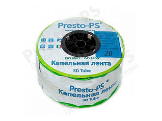 Крапельн стрічка,еммітерн3DTube0,5-1,5bar7mil (20см)500м 3D-20-500 ТМ PRESTO-PS BP