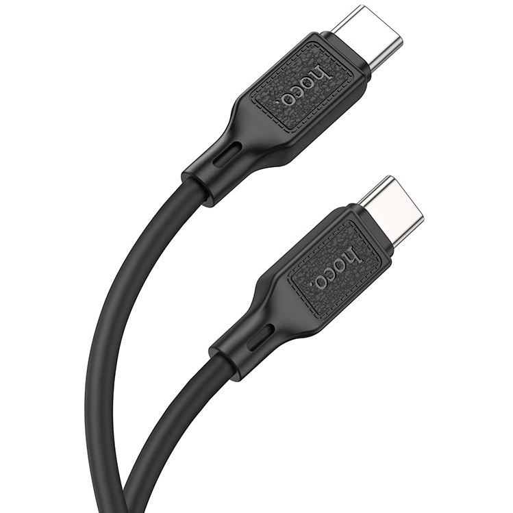 Кабель для зарядки Type-C to Type-C HOCO X90 100см |2.4A| Чорний, фото 1