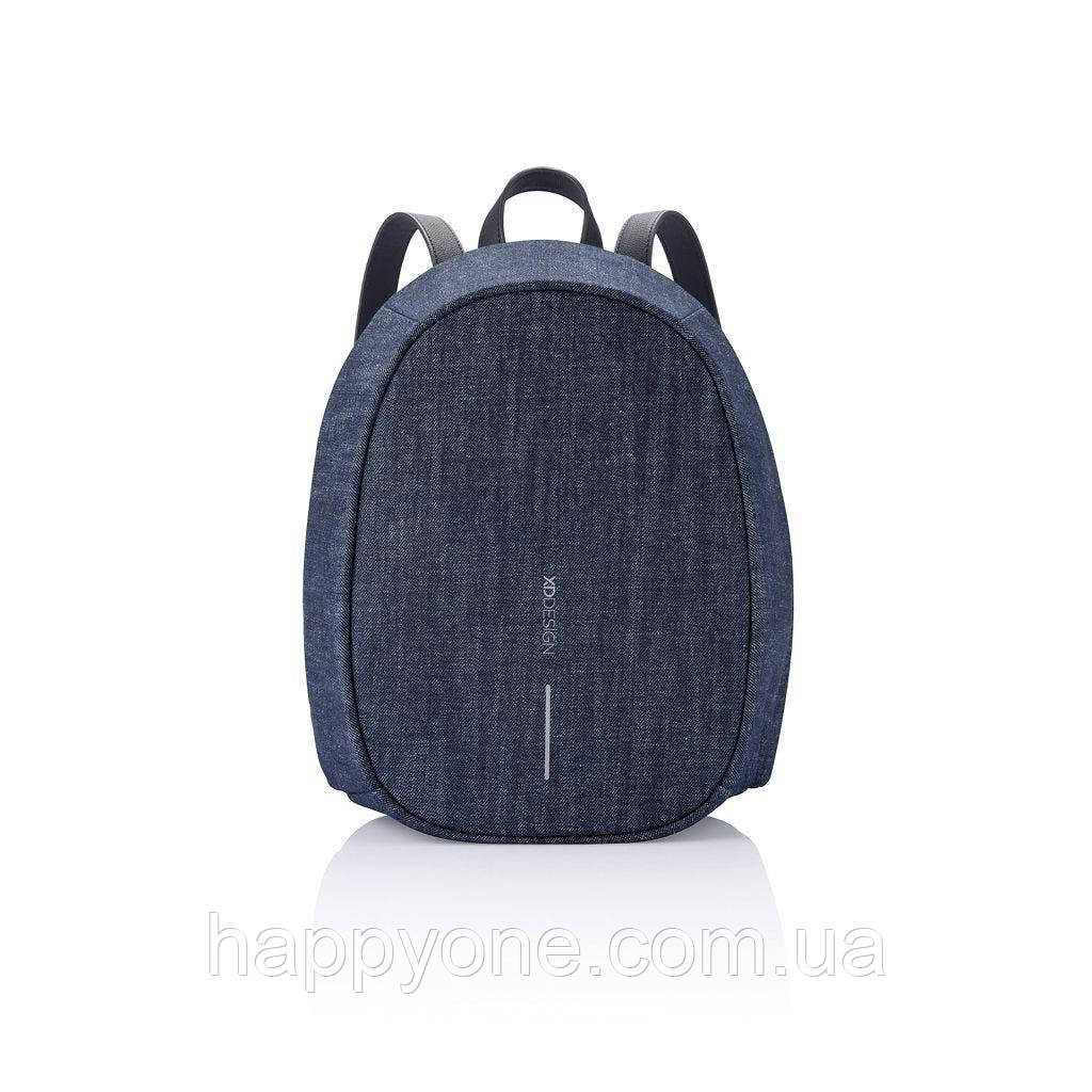 Жіночий рюкзак міський протикрадій XD Design Bobby Denim Blue (джинсовий)