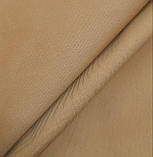 Котон джинс діагональ однотон пісочний, фото 2