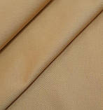 Котон джинс діагональ однотон пісочний, фото 3