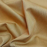 Котон джинс діагональ однотон пісочний, фото 4