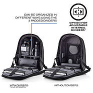 Рюкзак міський протикрадій XD Design Bobby Hero Black (чорний), фото 7