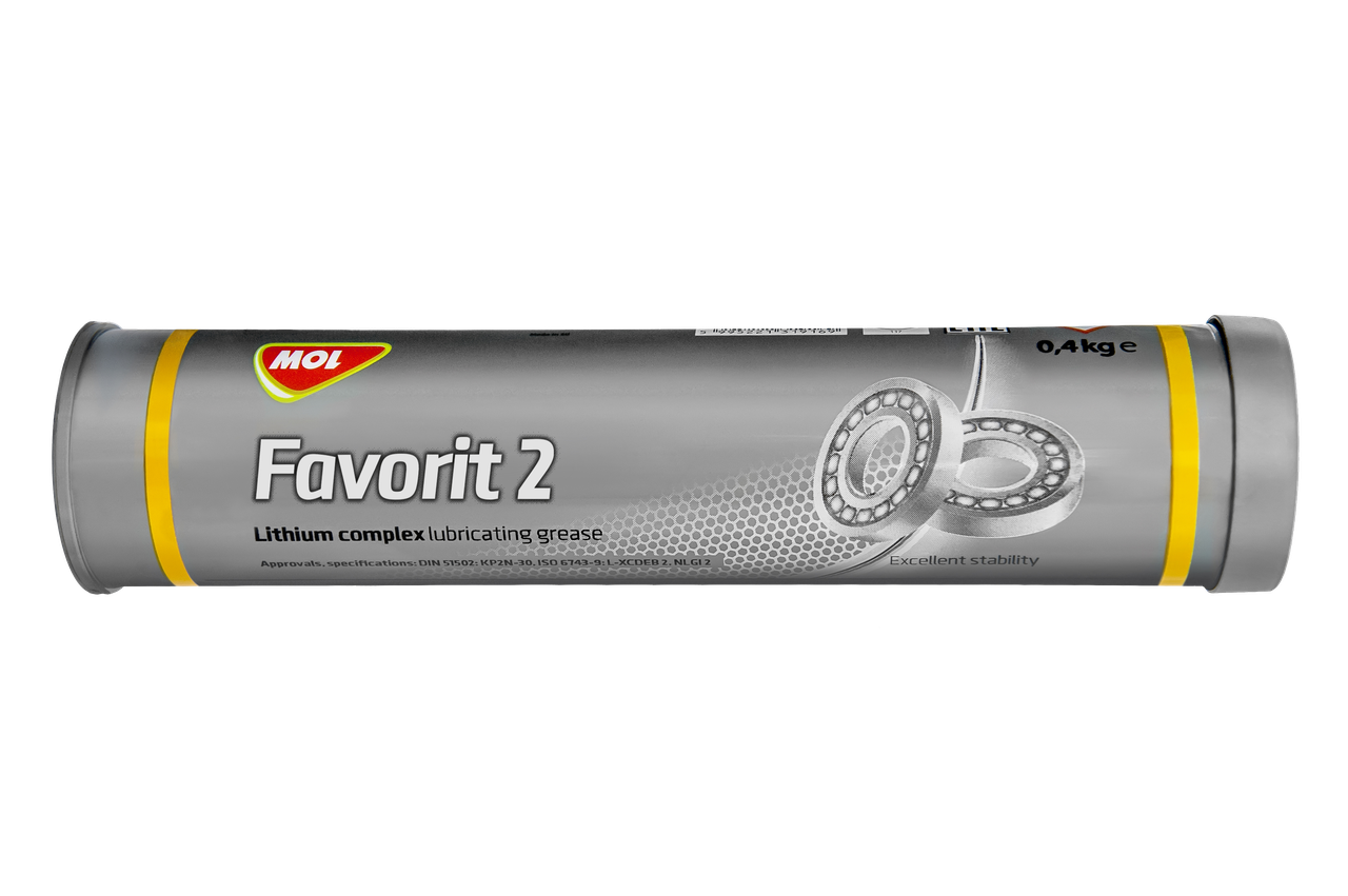 Мастило пластичне з літієвим комплексом Favorit 2 Світло-Коричневе 0,4 кг (13301876) MOL