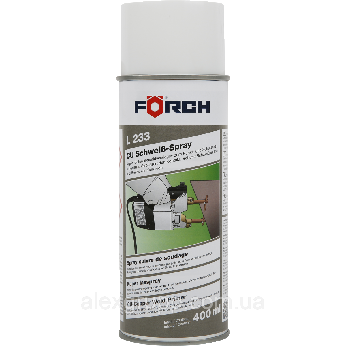 Мідний герметик для точкового зварювання CU Weld Spray Forch L233 400ml