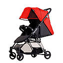 Прогулянкова коляска (візок) Ninos Mini 2 RED, фото 3
