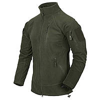 Толстовка тактическая флисовая Helikon-Tex ALPHA TACTICAL GRID FLEECE Olive Green