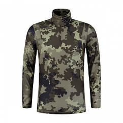 Чоловічий лонгслів Korda Kool Quick Dry Long Sleeve Zip Neck Kamo
