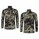 Чоловічий лонгслів Korda Kool Quick Dry Long Sleeve Zip Neck Kamo, фото 4