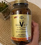 Мультивітаміни та мінерали Solgar Formula V VM 75 180 таб, фото 4