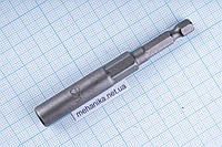Бита-головка торцевая с шестигранным хвостовиком HEX 1/4", немагнитная, L=80мм - M6