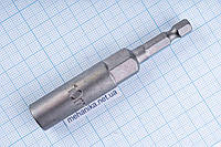 Бита-головка торцевая с шестигранным хвостовиком HEX 1/4", немагнитная, L=80мм - M10