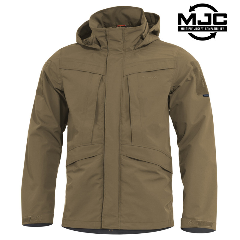 Хардшелл дощовик Pentagon HURRICANE SHELL JACKET K07014 Medium, Койот (Coyote)