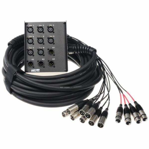 Pro snake MTS 8/4 S Multicore 10m