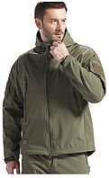 Непромокаемая тактическая куртка Free Soldier софтшел США Softshell олива