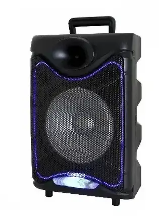 Портативна акустична система Goldteller GT-6020 Колонка валіза Bluetooth караоке, фото 2